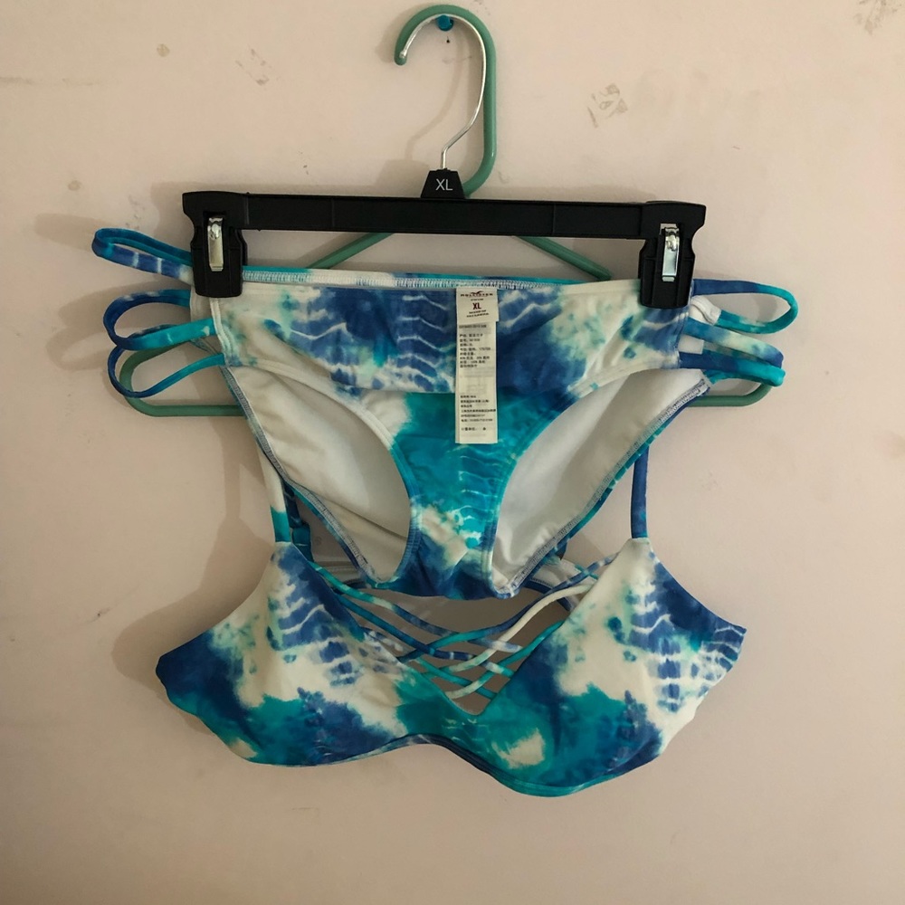 Hollister tie dye bathing suit XL
